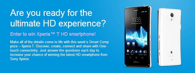 Here is how to win a Sony Xperia T by answering a few simple questions