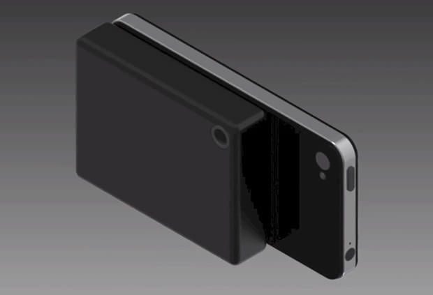 Dawson's 64 zone sensor hooks up to the iPhone's dock connector - Inventor turns Apple iPhone into thermal imaging camera