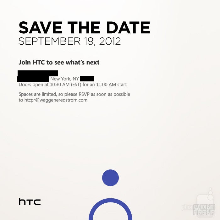 HTC announces event on September 19th in New York