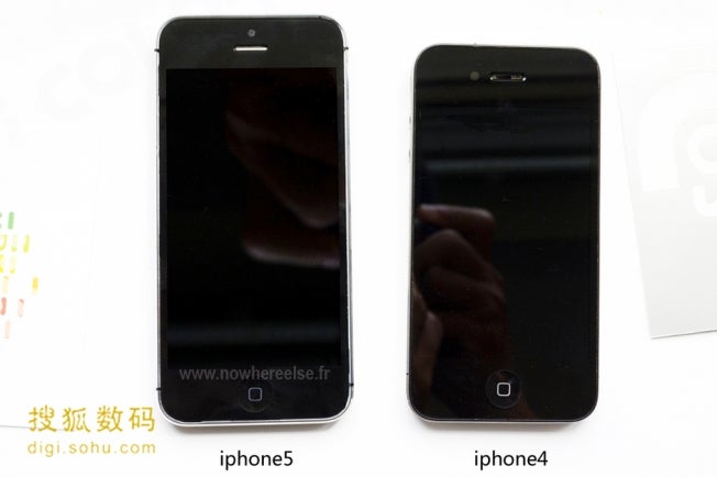 6th gen iPhone next to the iPhone 4S - iPhone 5: what we think we know