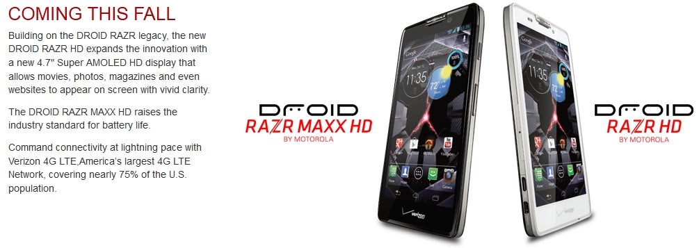 Motorola DROID RAZR M pre-order page is now up on Verizon's site