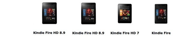 Amazon Kindle Fire HD: a family portrait spec comparison