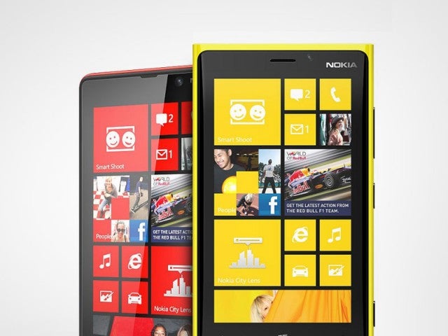 The Nokia Lumia 920 (in foreground) and the Nokia Lumia 820 - Pre-orders for Windows Phone 8 models begin in Switzerland and Czech Republic