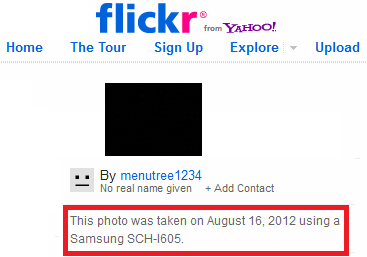 A picture on Flickr said to be taken with the SCH-i605 was later removed - Big News: Report says 5.5 inch Samsung GALAXY Note II coming to Verizon