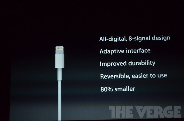 Apple intros a smaller dock connector and calls it Lightning, but fret not, there will be an adapter