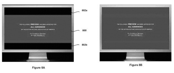 Apple&#039;s patent covers a technique for filing in the gaps on letterboxed video playing on the Apple iPhone - Apple files patent to fill in gaps on screen during letterboxed video