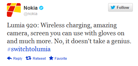 Nokia&#039;s tweet interjects it into the battle - Nokia gets involved in Samsung&#039;s &#039;Genius&#039; ad