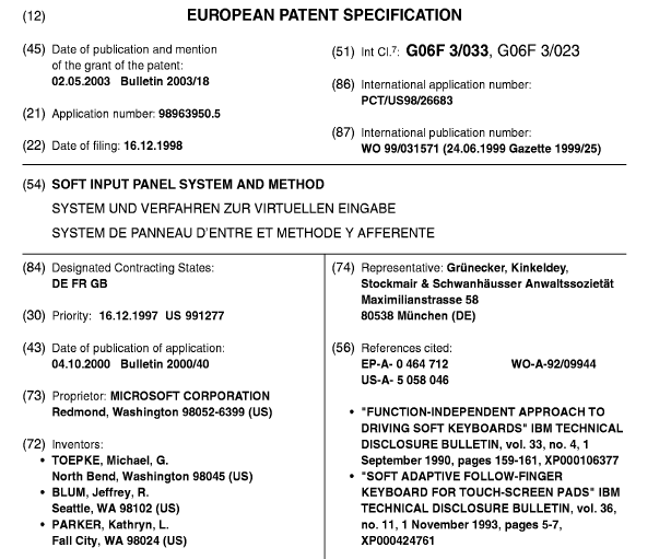 Motorola Mobility was found to have infringed on this patent - Motorola Mobility loses again in German court and faces another injunction