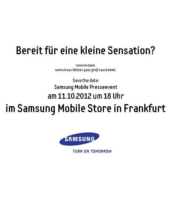 Samsung to host a press event on October 11, might announce Galaxy Music smartphone