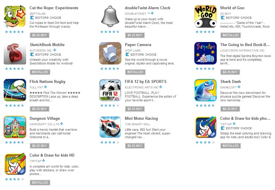 Another round of 25 cent apps hits the Play Store