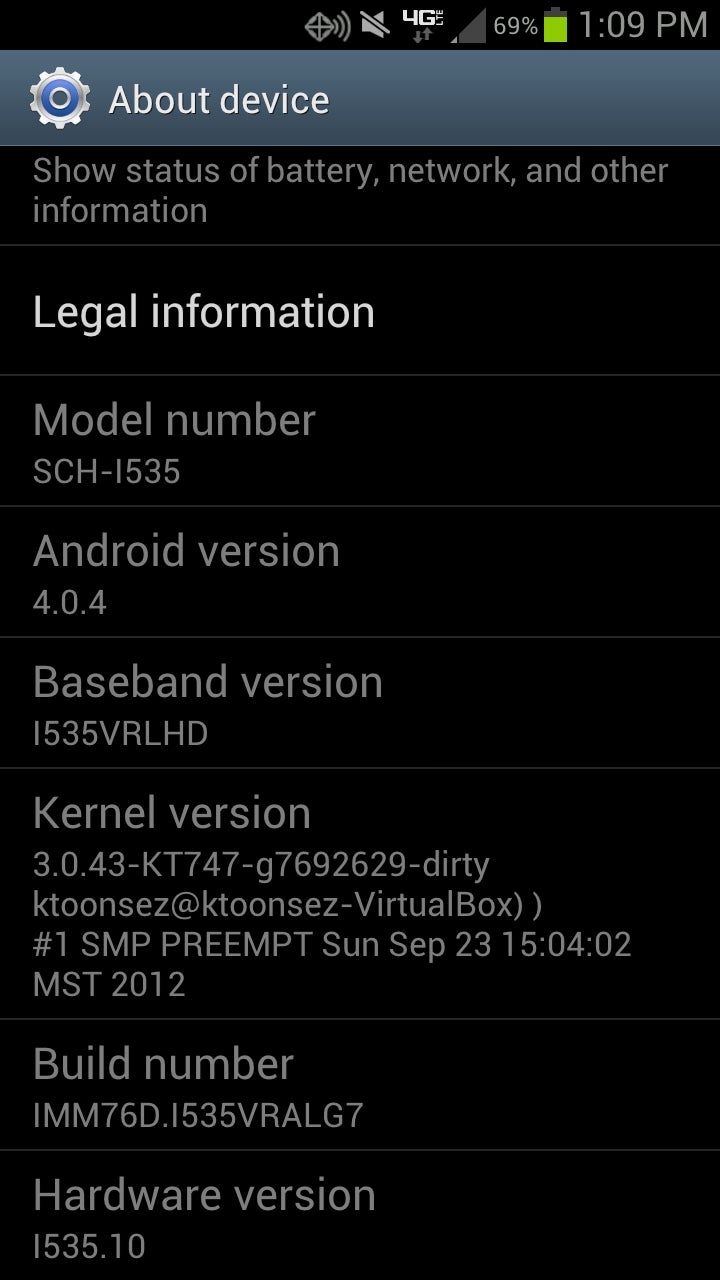 New baseband for the Verizon Samsung Galaxy S III may improve signal strength