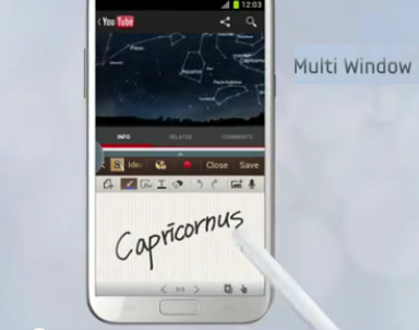 Multi-task on the Samsung GALAXY Note II with the multiwindow feature - Samsung shows off the multiwindow feature and more on Samsung GALAXY Note II video