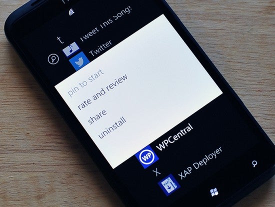 Windows Phone linking apps to Share option