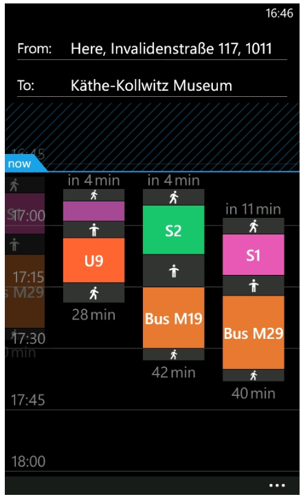 Nokia Transport 2.3 beta for Lumia phones intros color-coded transportation, nearest station departures
