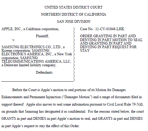 Judge Koh rules that Apple cannot seal its financial records pertaining to the iPhone - Judge Koh wants Apple to reveal the profitability of the Apple iPhone