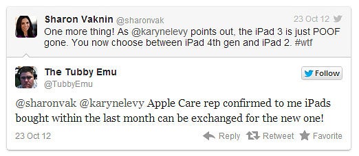 Just bought a third-gen iPad? Apple might replace it with iPad 4 for free