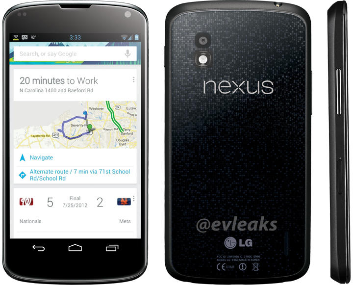 LG Nexus 4 press render leaks out: is it real?