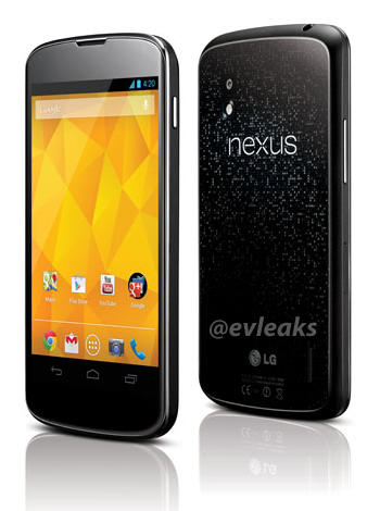 Rendering of the LG Nexus 4 - Another view of the LG Nexus 4 before the announcement