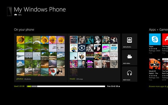 The Windows Phone app lets you switch music, video and pictures back and forth from your phone to PC or Microsoft Surface tablet - Windows Phone app lets your PC or Microsoft Surface work with your Windows Phone 8 device