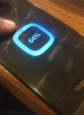 This is allegedly the boot up screen for BlackBerry 10 - BlackBerry 10 boot up screen leaked