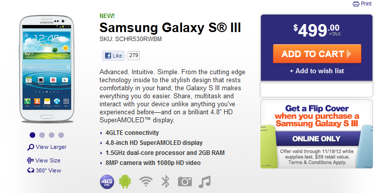 The Samsung Galaxy S III is now available at MetroPCS - MetroPCS makes $193 million in Q3