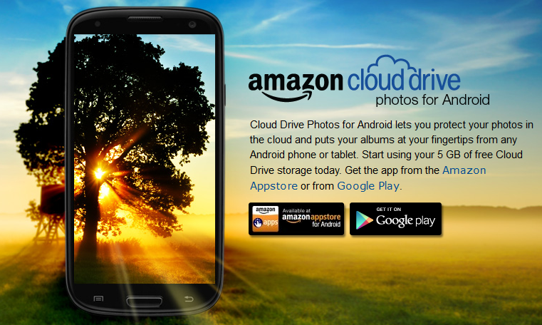 Amazon's new app gives you 5GB of free photo storage - Send the pictures on your Android device to the cloud with Amazon's new app