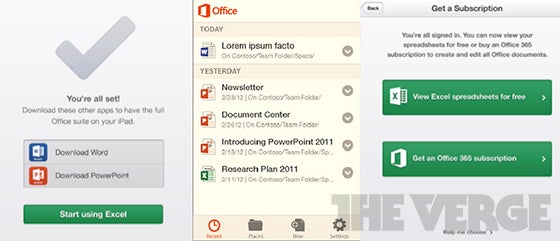 Microsoft's Mobile Office app arriving on iPhone, iPad and Android in early 2013