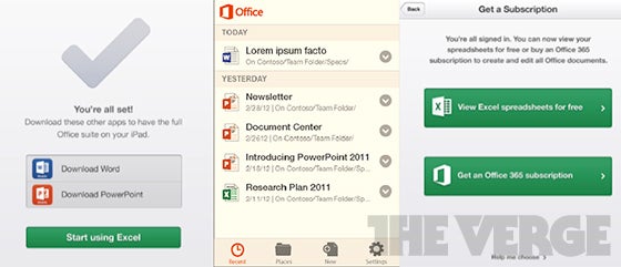 Microsoft&#039;s Mobile Office app arriving on iPhone, iPad and Android in early 2013