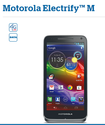 The Motorola ELECTRIFY M can be ordered online via U.S. Cellular - Motorola ELECTRIFY M available for online purchase today, in U.S. Cellular stores tomorrow