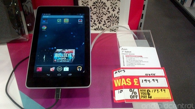 Comet's discount is part of a liquidation sale - 32GB Google Nexus 7 available for £179.99 from U.K.'s high street retailers