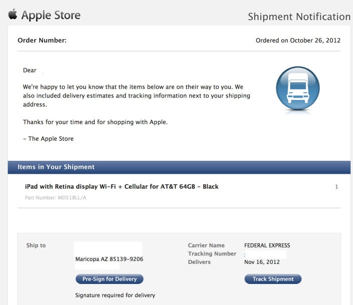 First LTE iPad mini tablets to arrive on November 16th