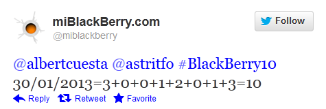 Is this how RIM decided on the BB10 launch date? - January 30th, 2013 date adds up to BlackBerry 10 launch