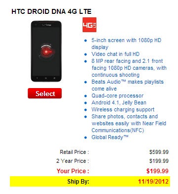 HTC Droid DNA is now available for pre-order, yours for $200