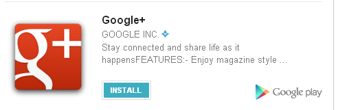 Users can now install Android apps from Google+ Stream