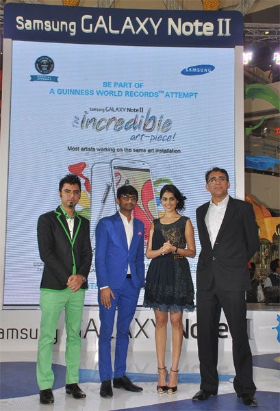 Samsung India will try to break a Guiness World Record for the most collaborative art piece to promote the Note II