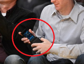 A look at the home screen on BB10 - RIM CEO Heins brings a BlackBerry 10 handset courtside