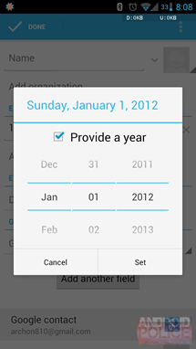 People app in Android 4.2 (right) vs 4.1 (left) - Google forgets to include December in its Android 4.2 People app, Holidays are officially cancelled