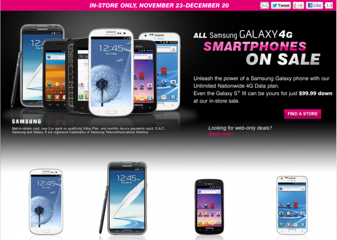 T-Mobile&#039;s sale now runs through December 20th - T-Mobile extends its sale on Samsung Galaxy devices for qualified Value plans