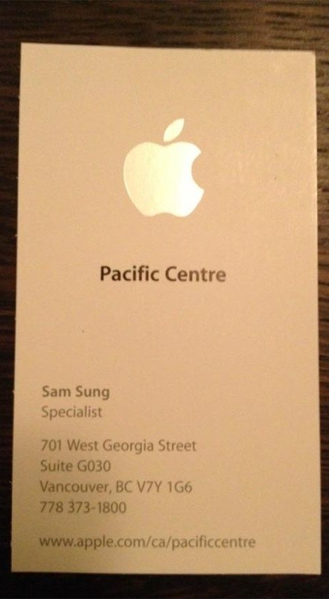 Does Sam Sung work for Apple?