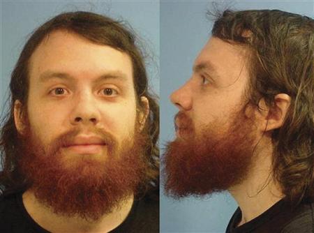 Mug shot of defendant Andrew Auernheimer - Hacker convicted by court of stealing the personal data of 120,000 AT&amp;T Apple iPad users