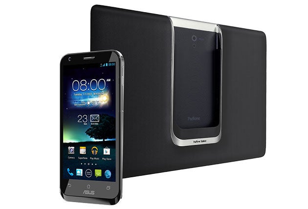 The Asus Padfone 2 in black - Asus Padfone 2 pictured in white