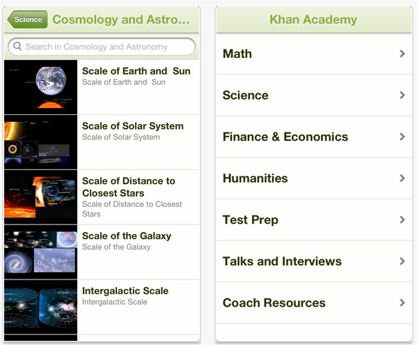 Khan Academy app now available on iPhone