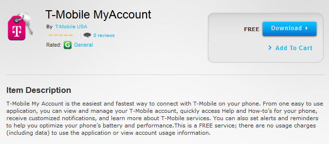 The T-Mobile My Account app for BB10 - T-Moble posts My Account app for BlackBerry 10