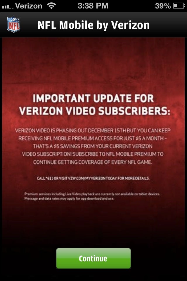 Verizon turns the lights off Verizon Video - Verizon to pull the plug on Verizon Video December 15th, after 7 years