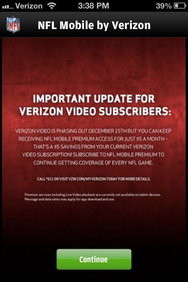 Verizon turns the lights off Verizon Video - Verizon to pull the plug on Verizon Video December 15th, after 7 years