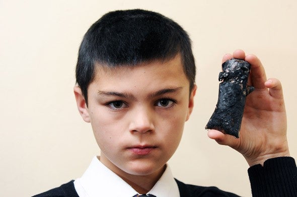 11 year old Kian McCreath and his BlackBerry Curve 9320 - BlackBerry Curve 9320 allegedly explodes, starting a fire that burns an 11 year old