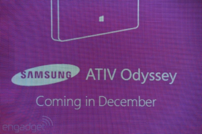 Steve Ballmer introduced the Samsung ATIV Odyssey in October - Samsung ATIV S delayed until February? Not according to Samsung