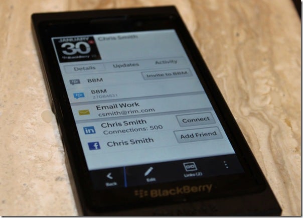 BBM on BlackBerry 10 - BBM on BlackBerry 10 shows you recommended contacts with BlackBerry Messenger