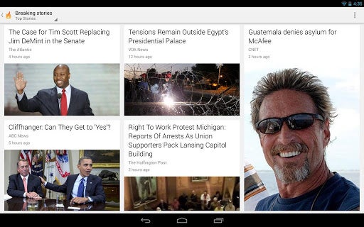 The Breaking News feature on Google Currents - Google Currents gets update to become more current