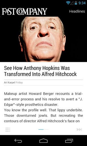 How Google Currents looks on an Android phone - Google Currents gets update to become more current